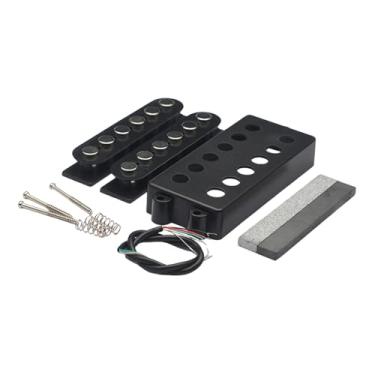 Imagem de Fenteer Captadores Humbucker, Captadores de Bobina Dupla, Kit de DIY para Guitarra, Substituição de para Baixo, Instrumentos de Reposição