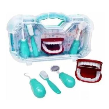 Imagem de Maleta Kit Dentista Brinquedo Crianças Odontologia Odonto - Paki Toys