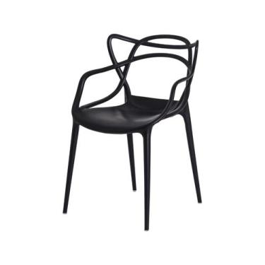 Imagem de Cadeira Allegra Preta em Polipropileno - La Mobilia