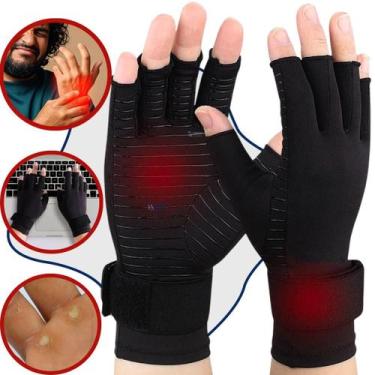 Imagem de Luva de Compressão para Dores e Fadiga Muscular na Musculação Treinos 