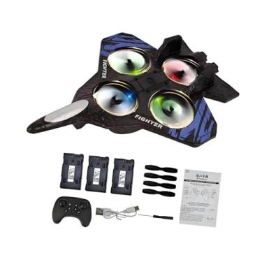 Imagem de MotiveTech Avião RC, Avião de Controle Remoto, Portátil, para, Planador RC, Jato de – Ideia de Presente para Meninos, Adultos E Adolescentes, Bateria Azul 3