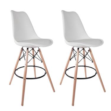 Imagem de Conjunto 2 Banquetas Saarinen  Branco