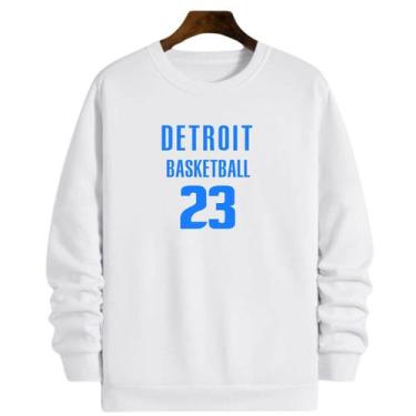Imagem de Blusa Moletom Gola Basquete Detroit Basketball número 23 - Loja Click 