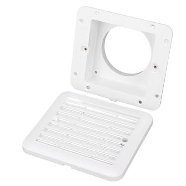 Imagem de Generic Ajuste Lateral de RV para Grade de Ventilação Troca de Ar Resistente à água para Iate Campervan Grade Versátil de Saída de Ventilação RV para Caravana de Barco de Reboque, Material ABS