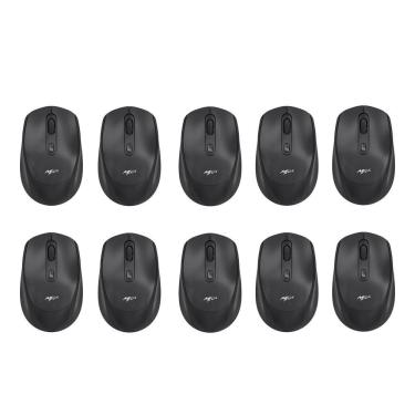 Imagem de Kit 10 Mouses Mega M180 Recarregável Preto DPI Ajustável