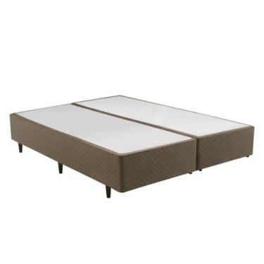 Imagem de Base Cama Box Queen Herval Hórus, 39x158x198 cm, Bege - 198014