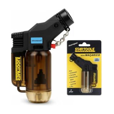 Imagem de FireGo™ Mini Maçarico a Gás Recarregável Chama 1300º C | Potente e Preciso para Uso Seguro e Eficiente - Culinária, Camping e Artesanatos