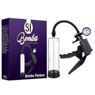 Imagem de Bomba de Sucção Peniana Manual com Medidor de Pressão e Anel de Silicone - Massageador de Fortalecimento e Desempenho Masculino