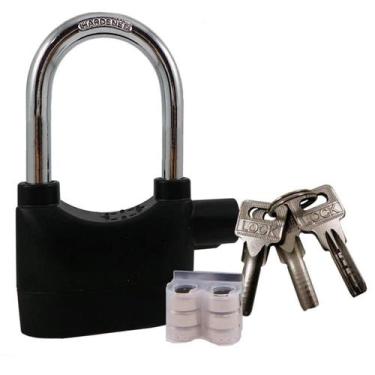 Imagem de Cadeado Alarme Sonoro Anti-Furto 110Db Moto Bike Portão - Relet