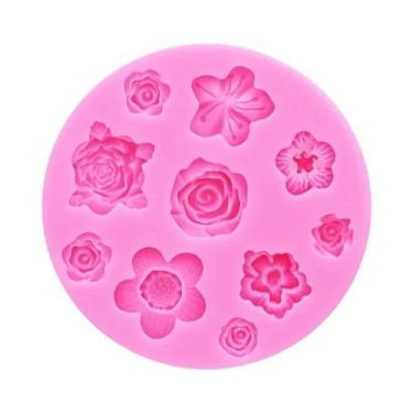 Imagem de Molde De Silicone Flor De Pessegueiro Para Resina DIY, Capa De Celular