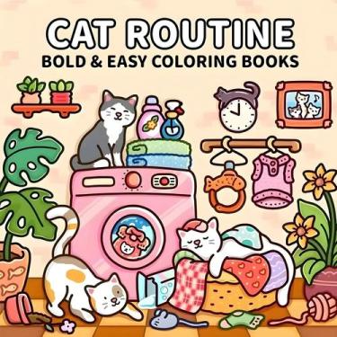 Imagem de Livro De Colorir Com Tema De Gatos Adultos: Livro De Imagens Único Par