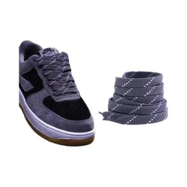 Imagem de Cadarços Elásticos De Cores Mistas Para Tênis AF1 AJ 100 120 140CM Cad