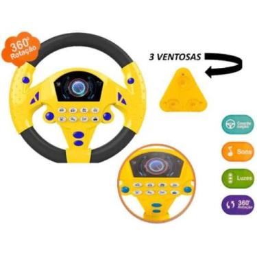 Imagem de Volante Educativo Com Ventosas Sons Brinquedo Musical Infantil - Toyki