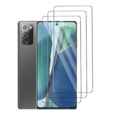 Imagem de Para Samsung Galaxy Note 20, 3 PCs Filme Protetor de Tela de Vidro Temperado com Desbloqueio de Impressão Digital