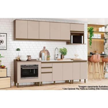 Imagem de Cozinha Modulada Henn Connect Henn 10 Peças C6P26 Duna/Cristal