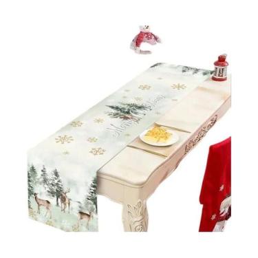 Imagem de Caminho De Mesa Xadrez Buffalo Para O Natal, Decoração De Mesa De Nata
