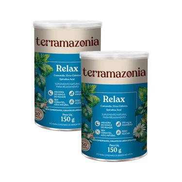 Imagem de Kit 2X: Relax Camomila, Erva Cidreira e Spirulina Azul Terramazonia 150g