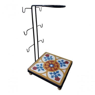 Imagem de Suporte Coador Café Mancebo Filtro Ferro E Ladrilho Rústico Ladrilho B4