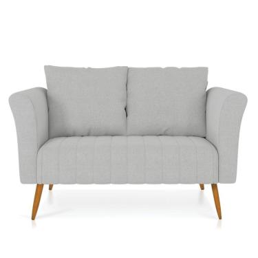 Imagem de Namoradeira Marilia Linho Castanho A05 Cinza Claro