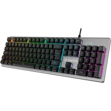 Imagem de Kit Teclado E Mouse Gamer Fortrek Ranger Rainbow Rgb Grafite