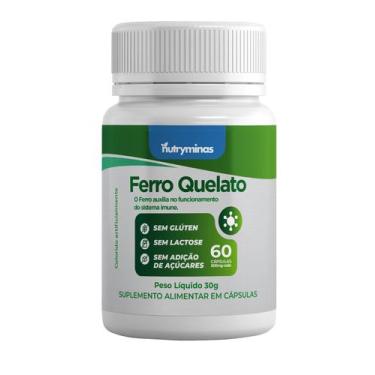 Imagem de Ferro Quelato Nutryminas 60 Cápsulas  Suplemento Alimentar