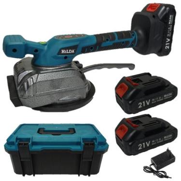 Imagem de Máquina Vibratória Assentar Piso Porcelanato 2 Baterias 21v - Hilda