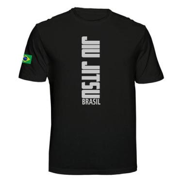 Imagem de Camiseta Jiu Jitsu Brasil Arte Marcial Defensiva Cor:PretaTamanho:GG -