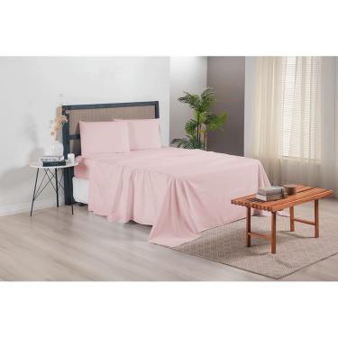 Imagem de Jogo de Lençol Versatile 4 Peças Queen 300 Fios Rosê