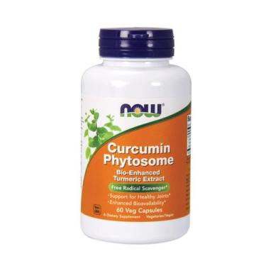 Imagem de Curcumina Cúrcuma Phytosome 500mg 60 VCaps Now Foods, Suplemento Alime
