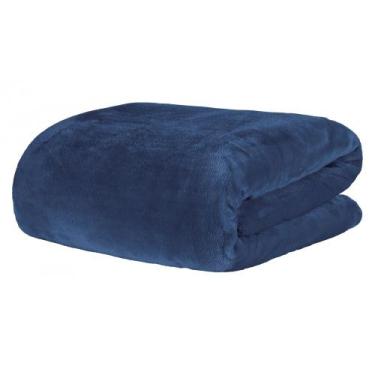 Imagem de Cobertor Kacyumara Blanket 300 - Toque de Seda - King, Azul Blue Night