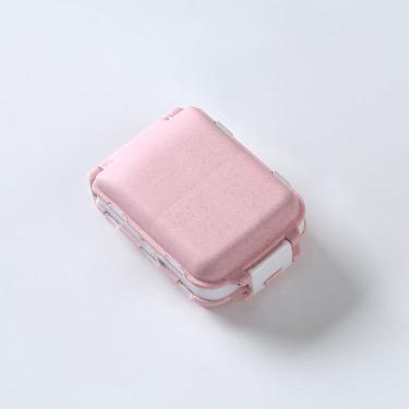 Imagem de Organizador Portátil Rosa para Medicamentos com 8 Compartimentos - Praticidade e Estilo...
