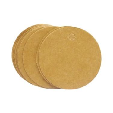 Imagem de Etiquetas De Presente De Papel Kraft Branco, 100 Peças, Etiquetas De E