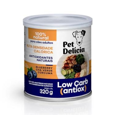 Imagem de Pet Delícia Low Carb 320g, Alimentação Natural para Cães para recuperação e ganho de peso, Receita com Antioxidantes, Baixo em Carboidrato