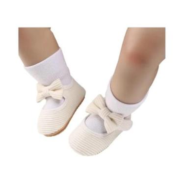 Imagem de Sapatos De Princesa Para Bebês De 0 a 1 Ano, Estilo Primavera-Outono, 