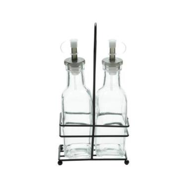 Imagem de Galheteiro de Vidro Preto 200ml - Lyor