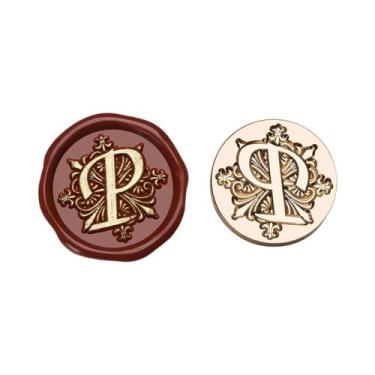 Imagem de Carimbo De Cera De Latão Iris 25mm Letras A-Z Alfabeto 26 Para DIY Scr