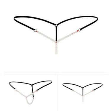 Imagem de Calcinha Bordada com Laço em T Lingerie ElaShopp - Ikule, Kl127