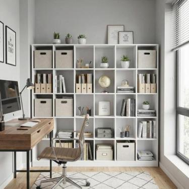 Imagem de Armário Colmeia Multiuso 30 nichos Colmeia Expositor Nicho Closet Loja