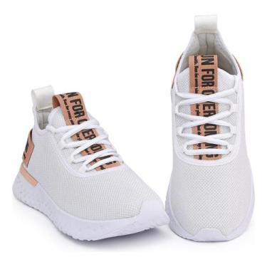 Imagem de Tênis para Academia Feminino Caminhada Esportivo Branco Olimp Viper Sh