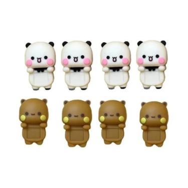 Imagem de Casal De Bonecos De Urso Panda De Desenho Animado Fofo (2 Peças) Para 