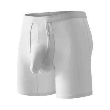 Imagem de Cueca Boxer Masculina Grande E Confortável, Respirável, Sem Costura, M