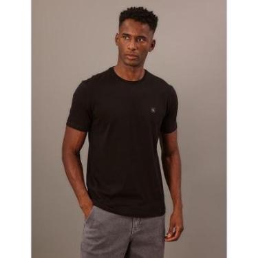 Imagem de Camiseta Manga Curta Calvin Klein Jeans Masculino Patch - Preto-Masculino