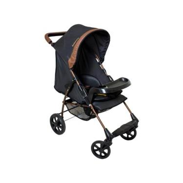 Imagem de Carrinho de Bebe para Passeio Galzerano Romano Preto Cobre, Preto e Co