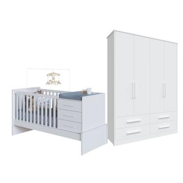 Imagem de Quarto Bebê Completo Berço Multifuncional Beni Charlo