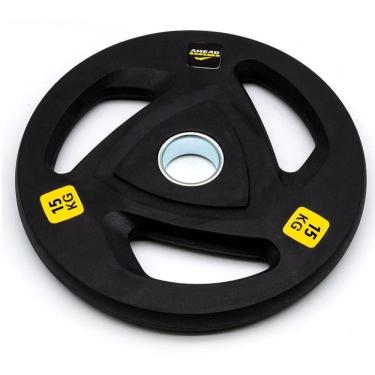 Imagem de Anilha Olímpica Borracha 15 Kg Ahead (roubber Coated Plate) - Absolute - Preto