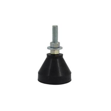 Imagem de Pé Nivelador De Borracha 3/8 X 55 Mm 70 Kg - Nivebor Artefados De Borr