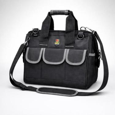 Imagem de Bolsa Mochila para Ferramentas com 13 Bolsos Reforçada - Genérica