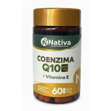 Imagem de Coenzima q10 + vitamina e 200mg 60 caps nativa