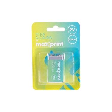 Imagem de Pilha Bateria Alcalina 9V Maxprint C/ 1 Unidade