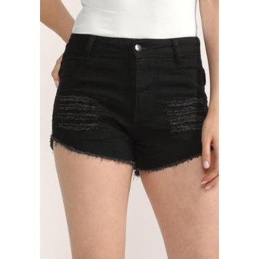 Imagem de Shorts Jeans preto                         - D Bell, Preto, 40